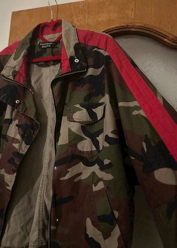 Kahverengi Kamuflaj Kadın Ceket - Görsel 2