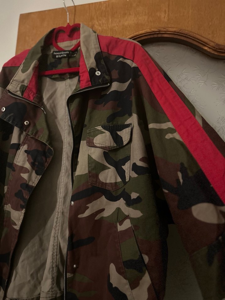 Kahverengi Kamuflaj Kadın Ceket - Görsel 2