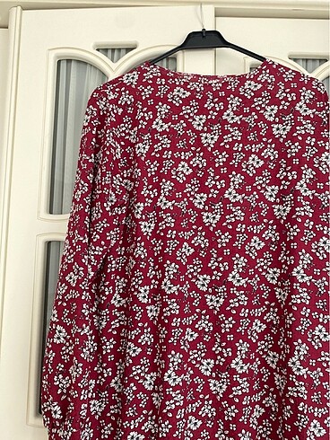 xxl Beden bordo Renk Yazlık elbise.