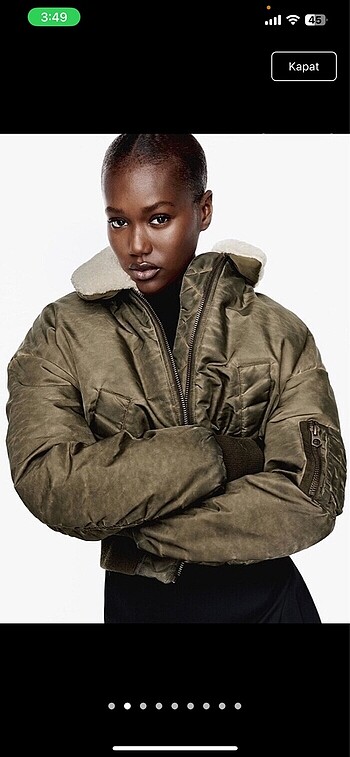 Zara zara distress gorunumlu bomber ceket