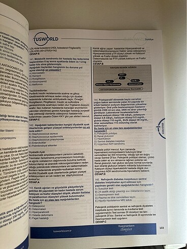  Tusworld Ahmet Erkek Dahiliye Soru Bankası