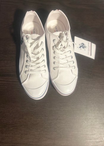 39 Beden Beyaz U.S. Polo Assn. Kadın Spor Ayakkabı
