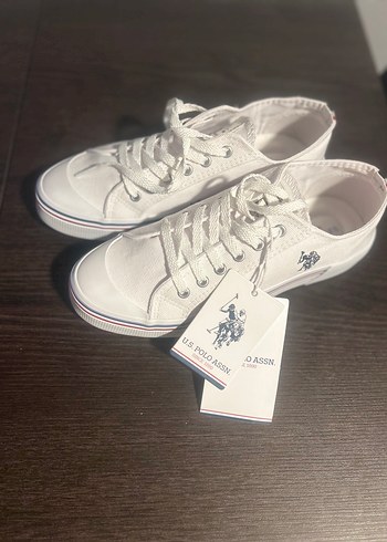 Beyaz U.S. Polo Assn. Kadın Spor Ayakkabı