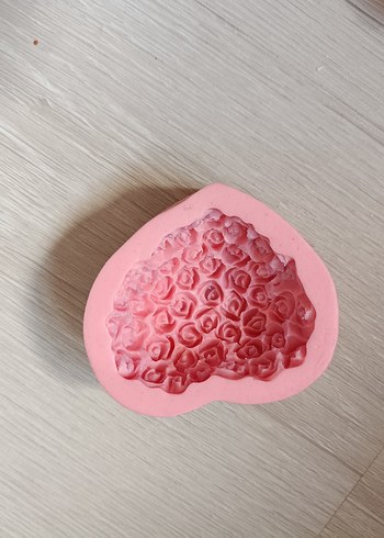 Pembe Silikon Sabun Kalıbı slikon taş tozu kalıbı - Görsel 5