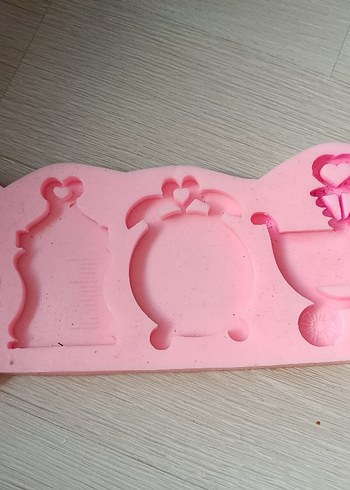 Pembe Silikon Sabun Kalıbı slikon taş tozu kalıbı - Görsel 15