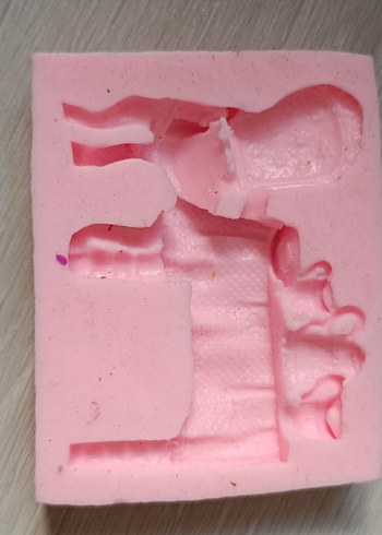 Pembe Silikon Sabun Kalıbı slikon taş tozu kalıbı - Görsel 13