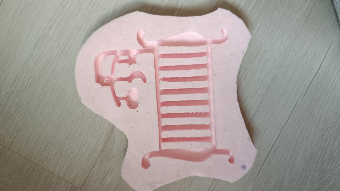 Pembe Silikon Sabun Kalıbı slikon taş tozu kalıbı - Görsel 3