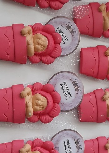 Bebek Figürlü Silikon Sabun Kalıbıslikon taş tozu kalıbı - Görsel 13