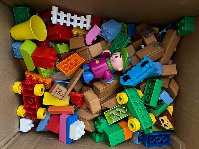 Mıknatıslı tahta lego ve büyük boy lego