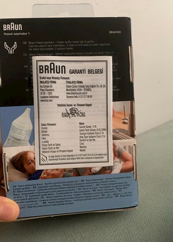 Braun Beyaz Gri Bebek burun temizleyicisi - Görsel 5