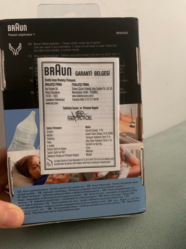 Braun Beyaz Gri Bebek burun temizleyicisi - Görsel 5