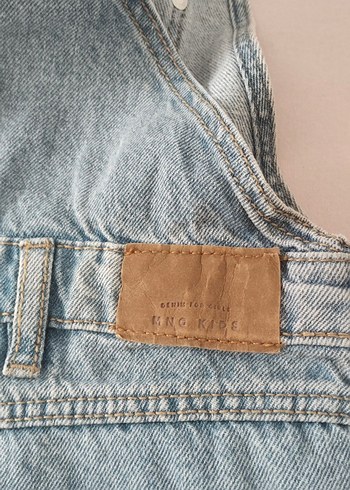 Mango Kızlar için Geniş Kesim Kot Salopet
