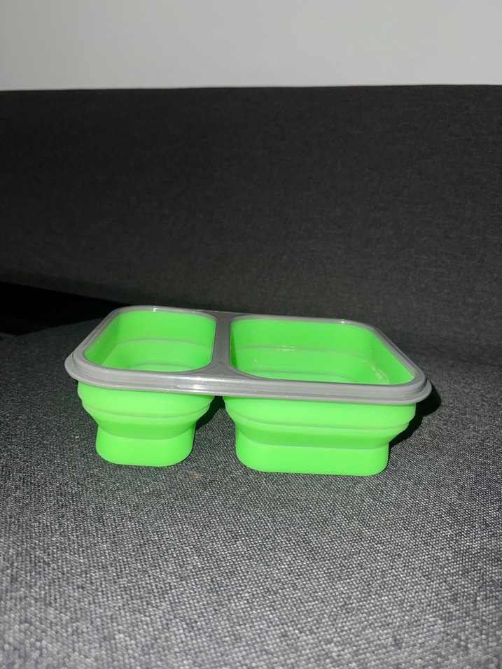 Yeşil Katlanabilir Gıda Saklama Kabı - Görsel 3