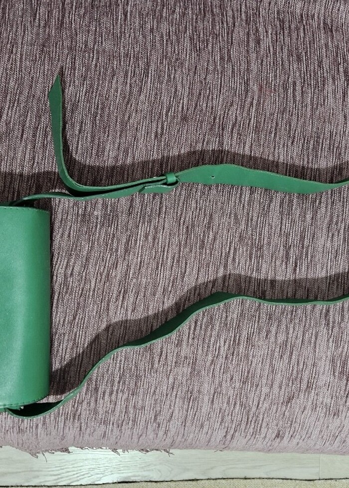 Yeşil Deri Omuz çantası - Görsel 2