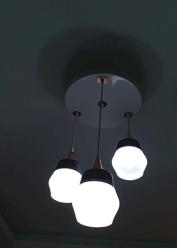 Diğer Siyah Modern Üçlü Sarkıt Lamba