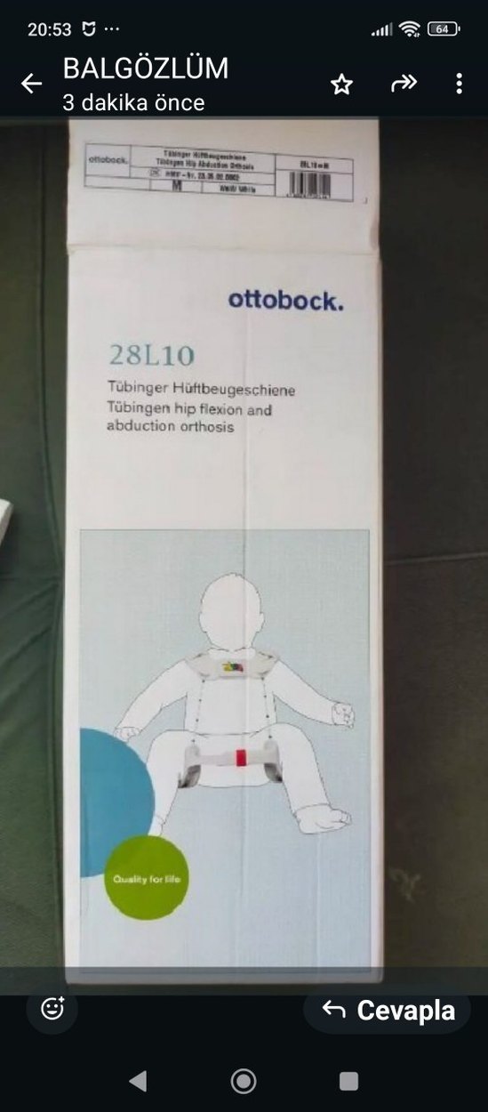 Tübingen ortezi kalça çıkıklığı - Görsel 4