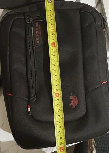 Erkek Siyah Baskılı Fermuarlı Omuz Çantası - Görsel 2