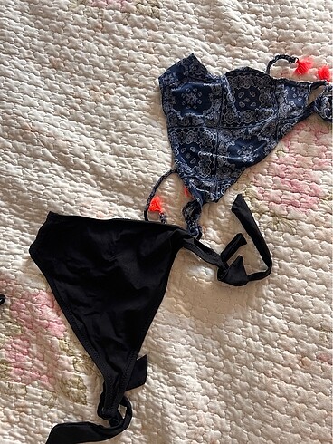 s Beden mavi Renk 2 li bikini altı