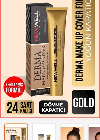 Newwell Gold Kapatıcı Fondöten