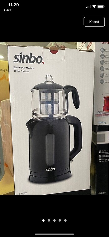 Sinbo çay makinesi