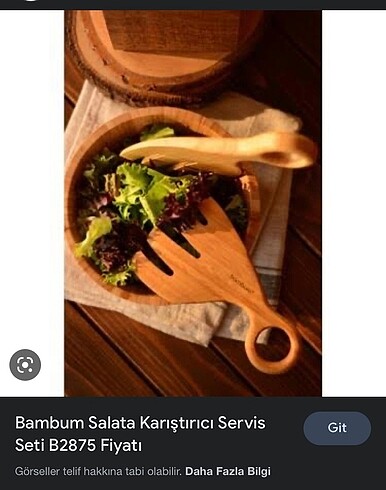 Bambum salata karıştırıcı