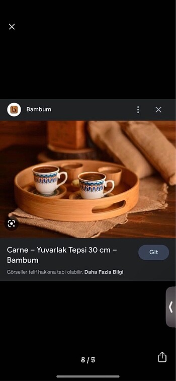 Bambum Bambum tepsi