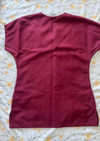 Diğer Bordo V Yaka hemşire scrubs