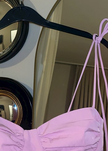 Pembe Askılı Bluz - Görsel 5