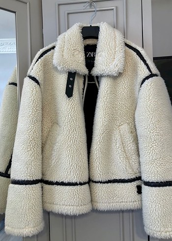 Zara Viral Yünlü Krem Ceket - Görsel 3