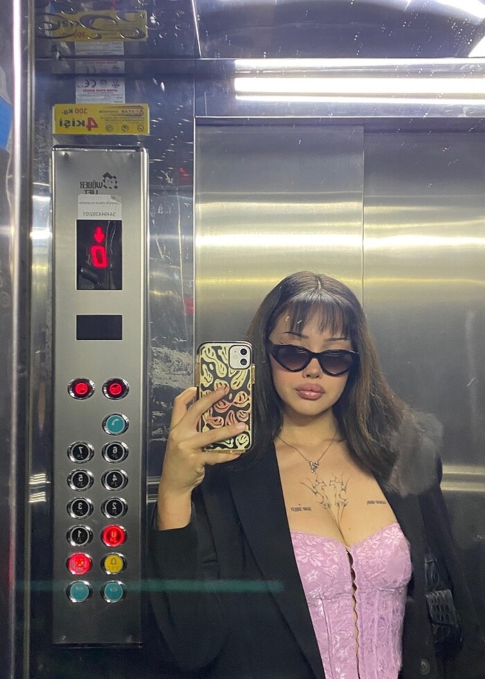 lila dantelli korse - Görsel 3