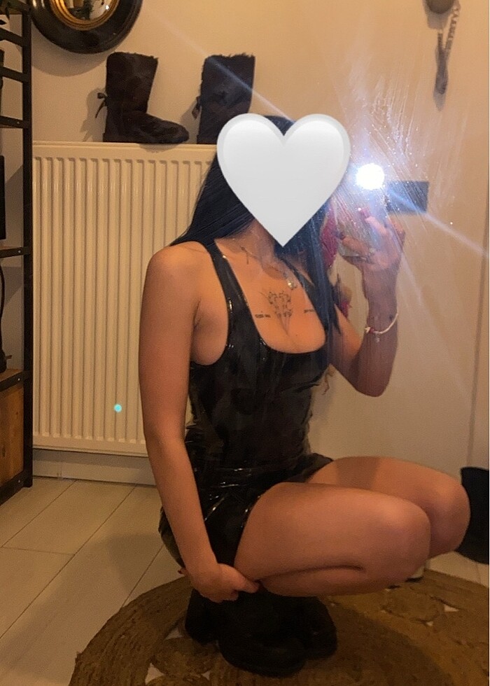 siyah rugan elbise - Görsel 2