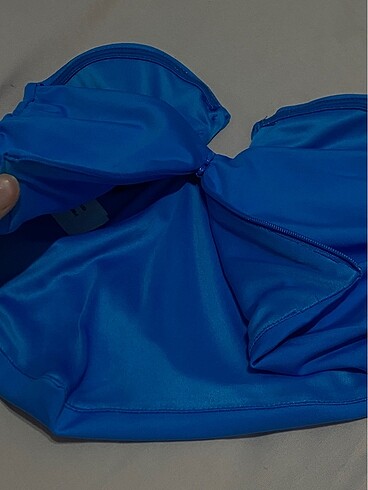 bershka straplez crop - Görsel 5