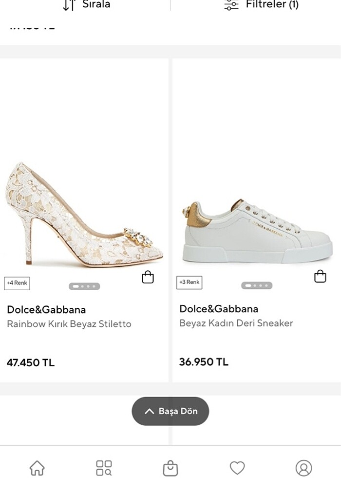 dolce & gabbana orjinal beyaz ayakkabı - Görsel 3