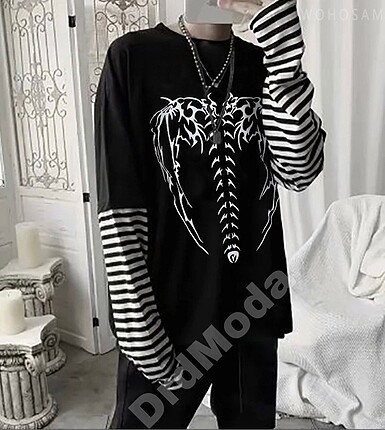 Gothıc Unisex Skeleton Tişört