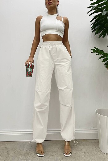 Zara Y2k paraşüt kadın pantolon