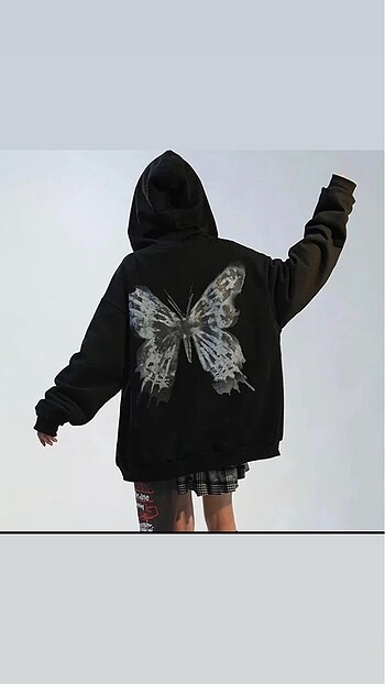 Butterfly Unisex Kapşönlü