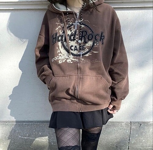 Hardrock Unisex Fermuarlı Sweatshırt