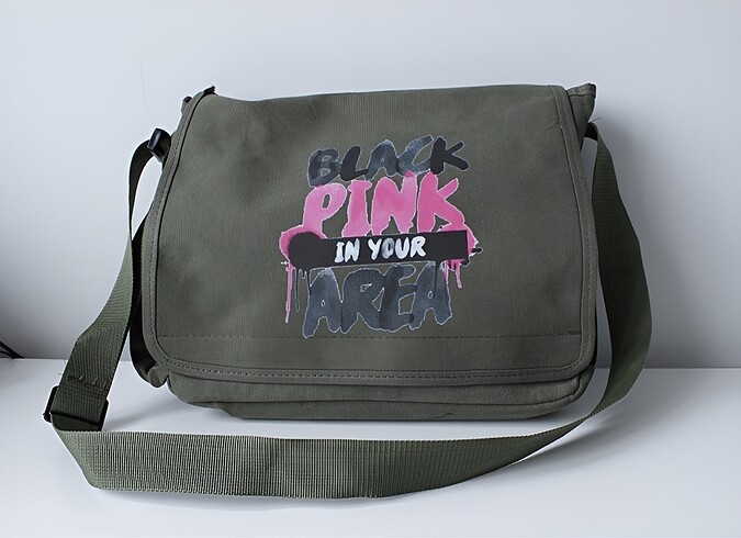Black Pink Unisex Postacı çanta