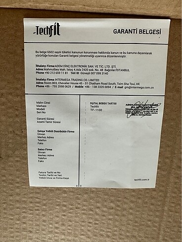 Techfit bebek tartısı - Görsel 5
