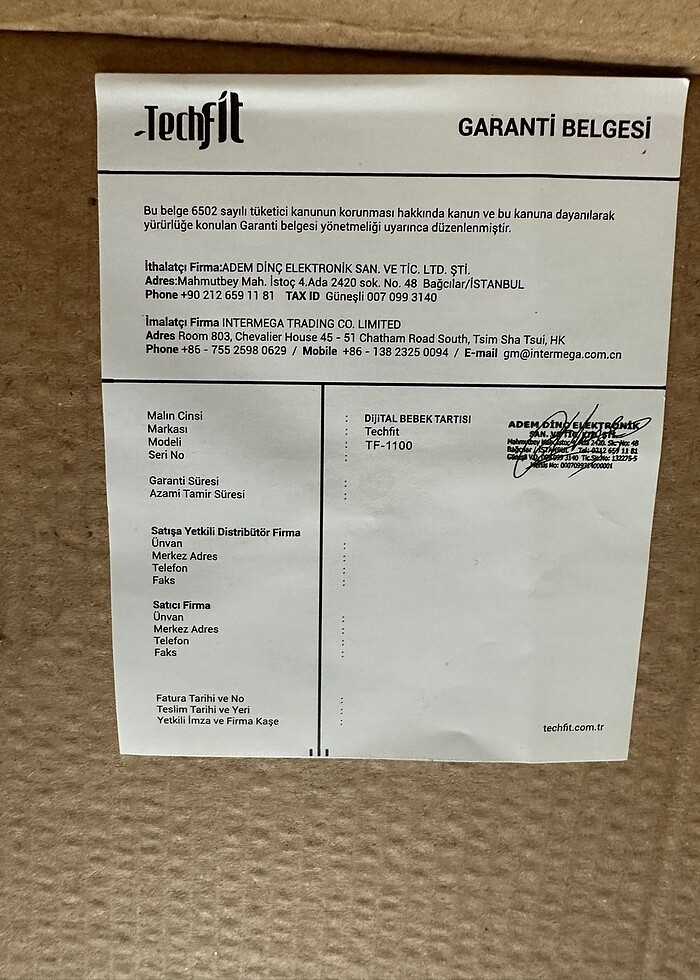 Techfit bebek tartısı - Görsel 5