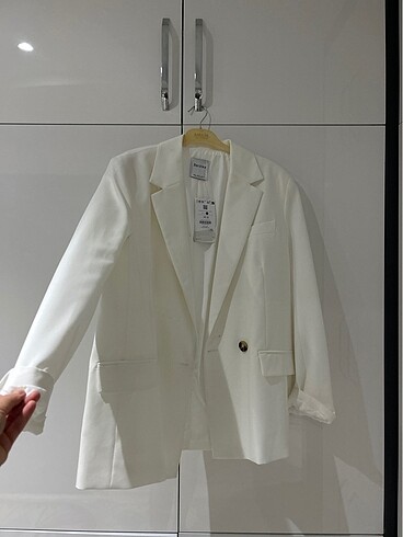 38 Beden beyaz Renk Blazer ceket