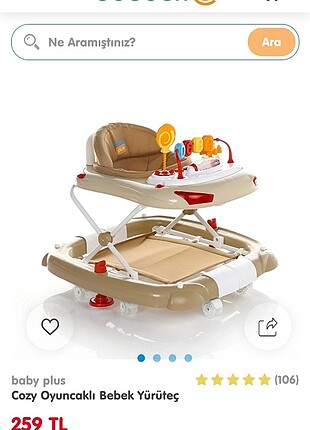Baby plus yürüteç ve oyun halisi
