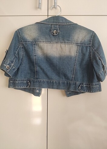 36 Beden mavi Renk Mini kot ceket