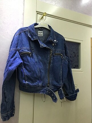 Bershka crop kot ceket kısa crop kot ceket bershka model