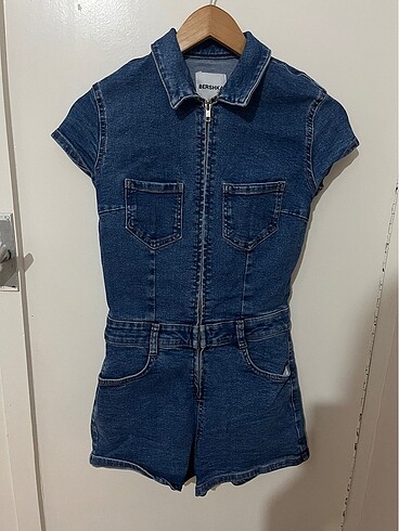 Bershka Kısa tulum kot