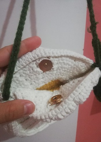 Kız çocuk örgü çanta - Görsel 3