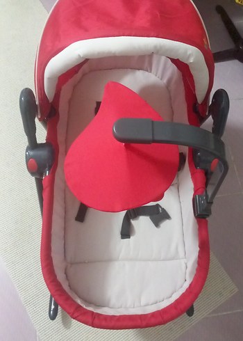 Kırmızı Bebek Beşiği ve Sallanır Sepet - Görsel 6