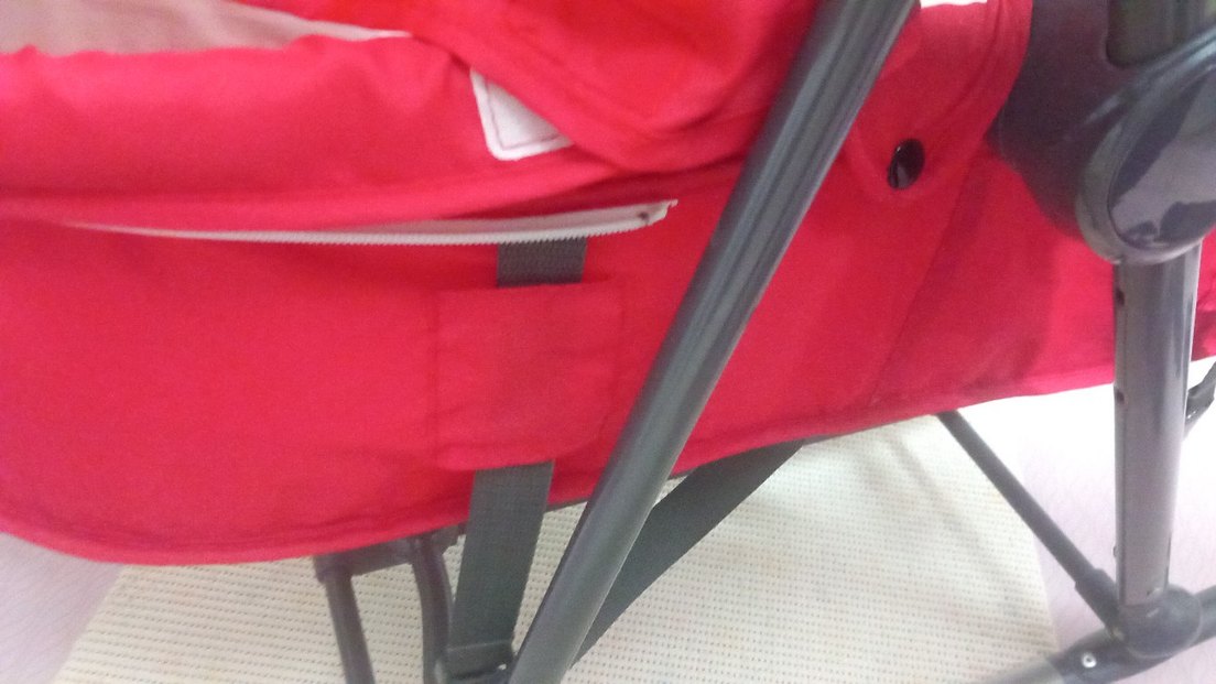 Kırmızı Bebek Beşiği ve Sallanır Sepet - Görsel 5