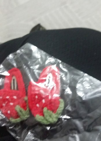 Beyaz Nakışlı Örgü Çocuk Toka - Görsel 9