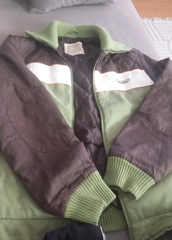 Gri Erkek Kapüşonsuz Fermuarlı mont - Görsel 3